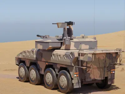 Boxer MRAV High-poly 3D model