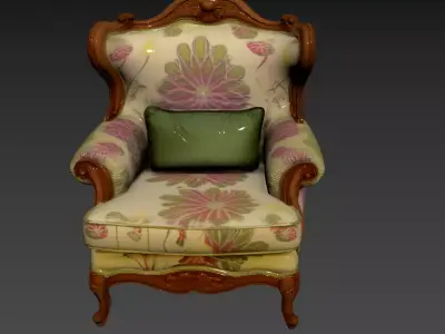 134- Chinese Style Scene - Free 3D Model of Chair 4 Free 3D model
