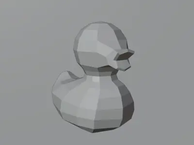 Rubber Duck Free low-poly 3D model
