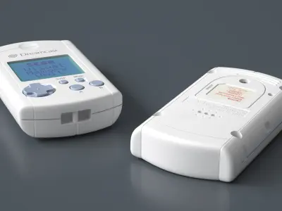 Sega Dreamcast Visual Memory Unit 3D model