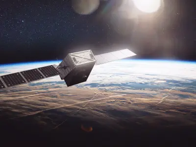 Reconnaissance Satellite Low-poly 3D model