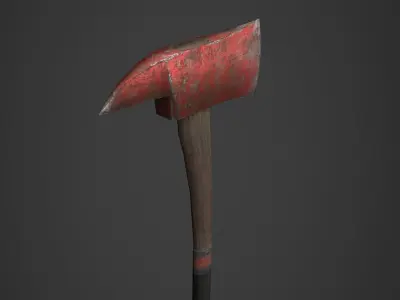 Apocalyptic Axe - PBR and Game Ready Low-poly 3D model