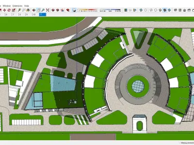 Sketchup Residential Complex A7 3D model
