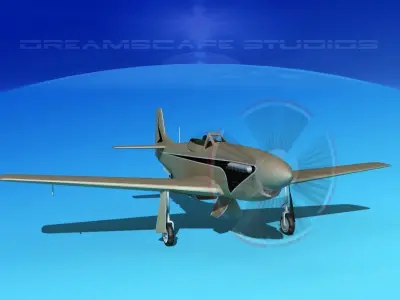 P-51 Mustang Sport V09 3D model