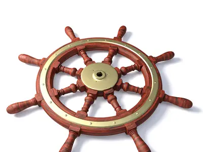 Steering wheel 3D model