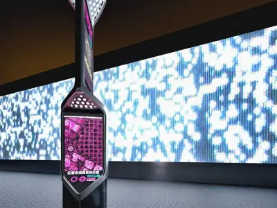 Sci-fi Information Kiosk 3D model