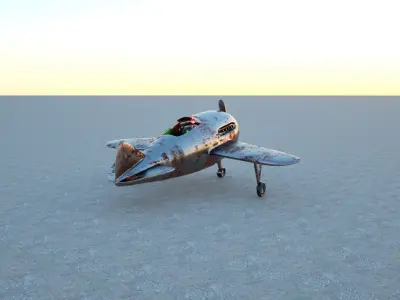 3d FANTASTIC IRON AIRPLANE 3D model