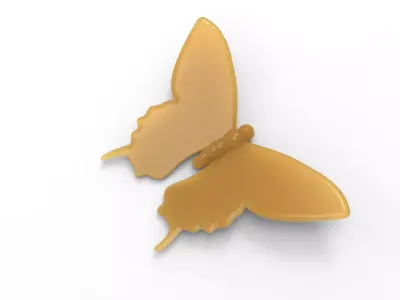 Butter Fly 3D Free 3D print model