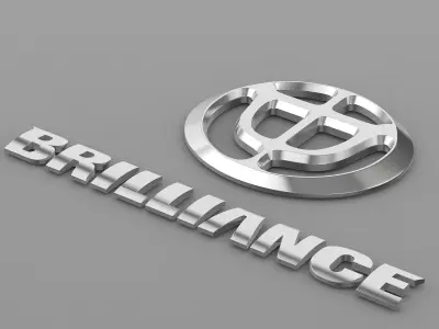 brilliance logo 3D model