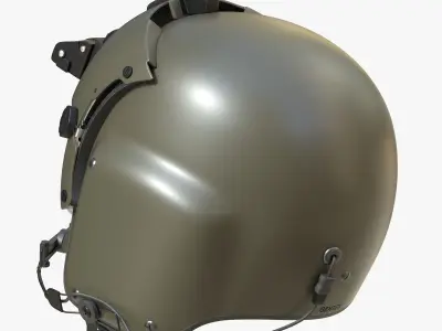 Pilot Helmet Gentex HGU 56P 3D model