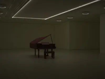 Piano Free low-poly 3D model