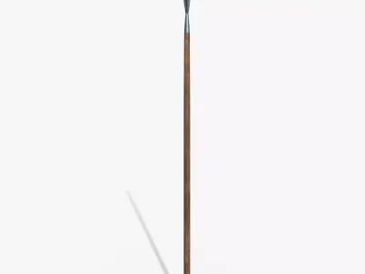 Simple spear Free low-poly 3D model