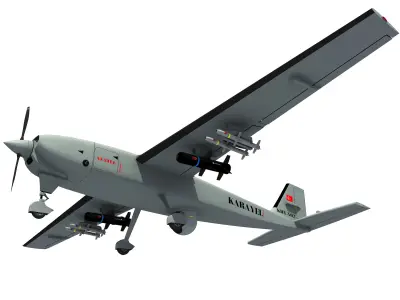TURKISH UAV KARAYEL DRONE 3D model