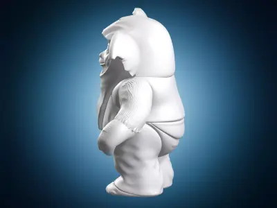 Wicket Ewok Star Wars Miniature 3D print model