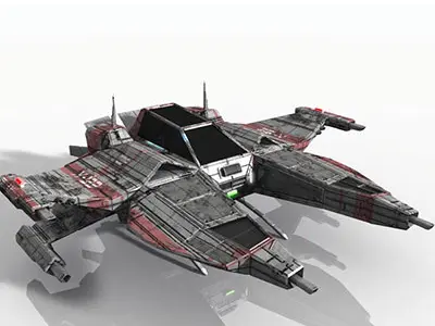 CDF Space Fighter X 3D model
