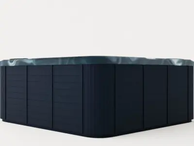 Jupiter Premium Dark Spabad 94 Jets 5 People Incl Lid Low-poly 3D model