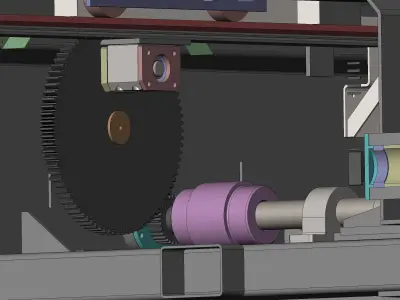 Large platform laser feeding machine 3D model