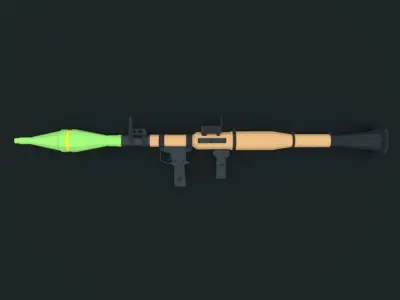 Low poly weapons pack Low-poly 3D model