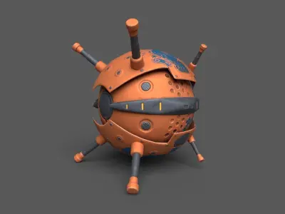 Low-poly Drones Low-poly 3D model