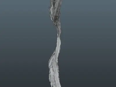 Realistic Angel Wings Procedural rigged and animated Free 3D model