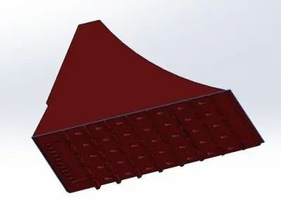 460 Wheel hock Free 3D model