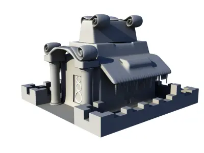 Christmas house  Free 3D print model