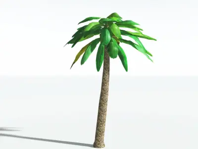 EVERYPlant Bjuvia Cycad LowPoly 1 --12 Models-- Low-poly 3D model