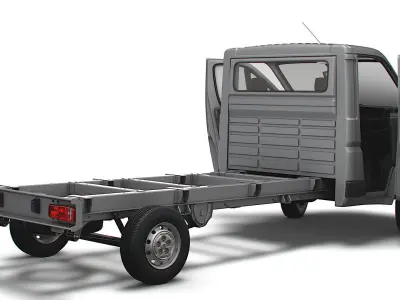 Peugeot Boxer Chassis Truck SCab 4035WB HQInterior 2023 3D model