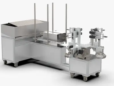 Automatic Pipe Bending Machine 3D model