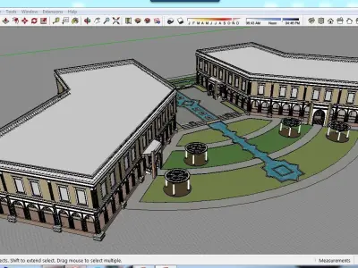 Sketchup Recreational Tourism building 01 3D model