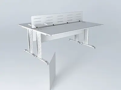2-MAN WORKSTATION 1800x1550x750mmH Free 3D model