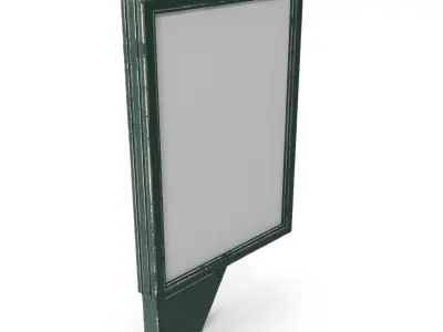 Street Advertising Billboard 06 Low-poly 3D model