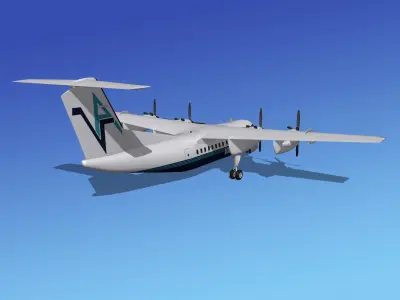 Dehavilland DHC-7 Valley Air Charter 3D model