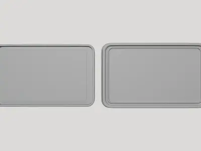 Basic Candy Tin Box - Geometry Only No Textures No Materials 3D model