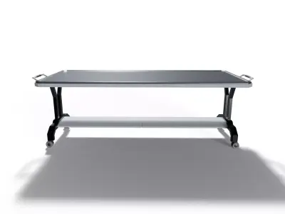 Sci-Fi Morgue Table Low-poly 3D model