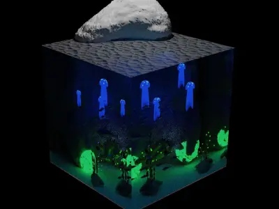 Koi fish - Koi aquarium Low-poly 3D model