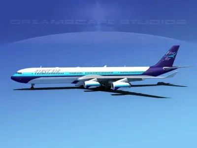 Airbus A340-600 First Air 3D model