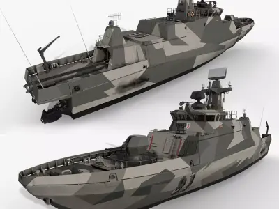 Hamina class Tornio 3D model