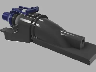 A Pump-Jet door handle 3D print model