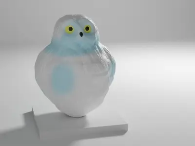 Owl Statue Free 3D model