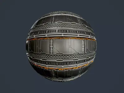 Sci-Fi Military Seamless PBR Texture 96 Texture