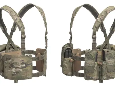 Spiritus Systems 34A Chest Rig Low-poly 3D model