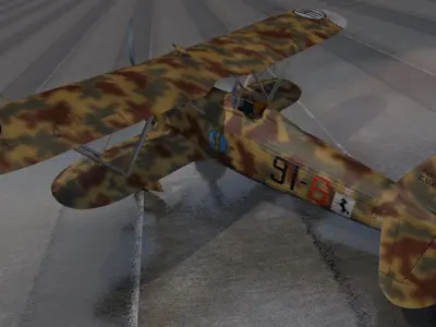 Fiat CR-42 Falco 3D model