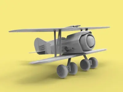 Jet Biplane 3D print model