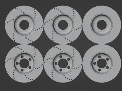 Basic Brake Rotors 3D model