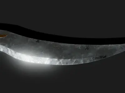 Cursed Blade Low-poly 3D model