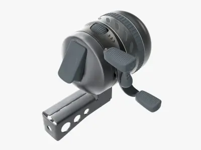 Spinning reel for bowfishing  3D model