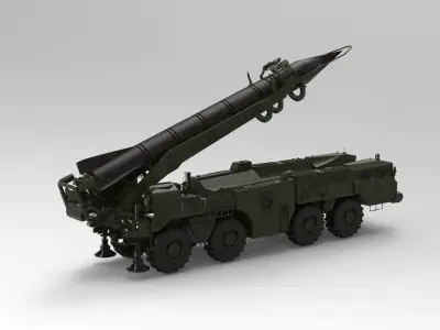 Rocket launcher Elbrus 3D model
