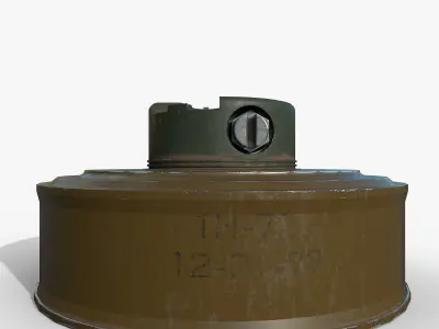 Mine TM-72 Low-poly 3D model