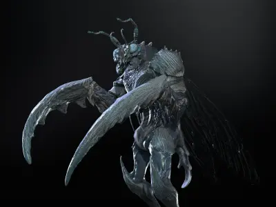 Insect Monster  Low-poly 3D model